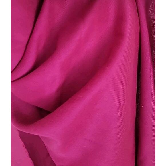 Fuchsia Pink Pashmina Shawl Wrap Scarf Fringe Large - Picture 4 of 4